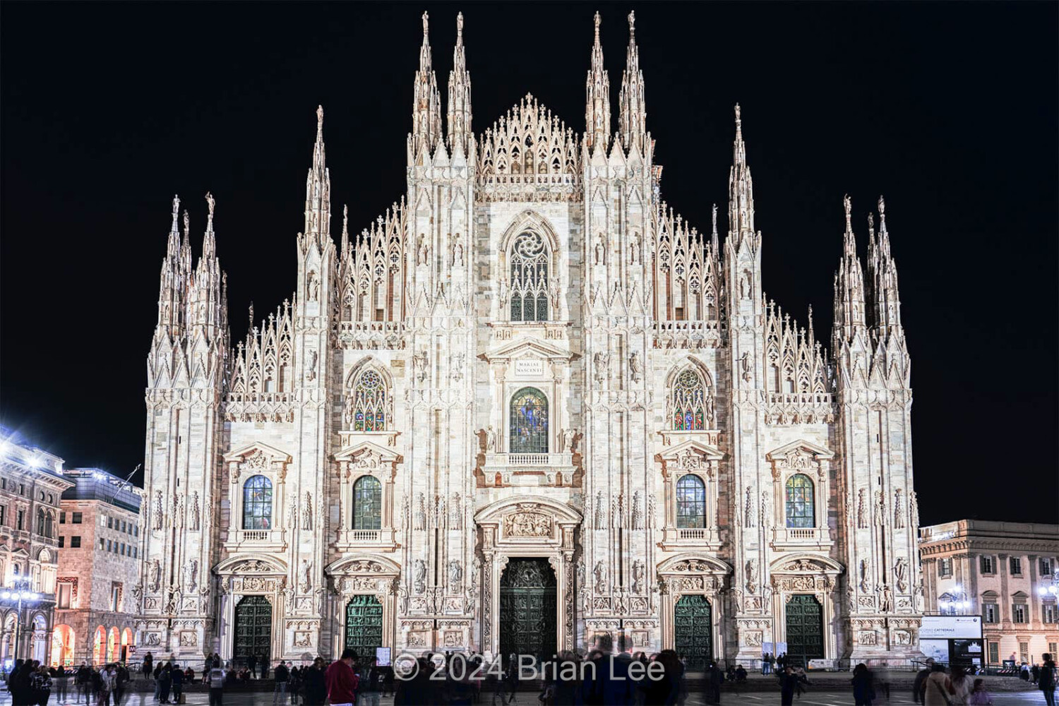 Brian P. Lee Photography - Duomo at Night, Milan, Italy